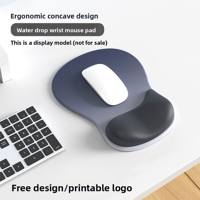 Wholesale Gradient Simple Thickened Anti-Slip Ergonomic Computer Mouse Pad with Wrist Rest and Silicone Mouse Mat