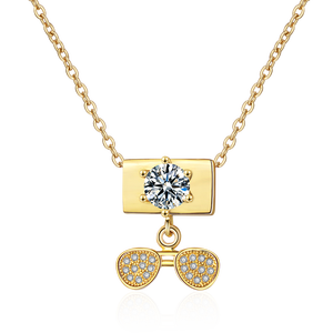 Accessori da donna <span class=keywords><strong>collana</strong></span> 24k a catena lunga in <span class=keywords><strong>oro</strong></span> semplice da <span class=keywords><strong>24</strong></span> <span class=keywords><strong>carati</strong></span> con disegni pendenti a forma di stella - Product Image 4