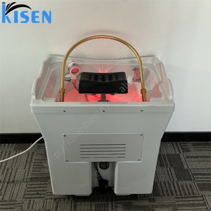 Kisen Deluxe VIP Fauteuil de lavage de tête portable pour salon, avec luminothérapie, circulation d'eau et cuvette de fumigation - Product Image 5