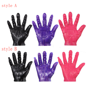 Guanti Massaggianti in PVC per Punto G e Clitoride, Guanti per Giochi BDSM, Giocattoli Erotici Stimolanti per Uomo e Donna - Product Image 1