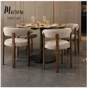 <span class=keywords><strong>Chaise</strong></span> de restaurant moderne pour cuisine, <span class=keywords><strong>avec</strong></span> structure <span class=keywords><strong>en</strong></span> <span class=keywords><strong>bois</strong></span> et assise rembourrée, pour café, hôtel, restaurant, <span class=keywords><strong>avec</strong></span> accoudoirs - Product Image 4