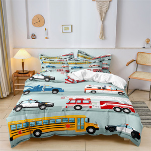 Ensemble <span class=keywords><strong>de</strong></span> literie personnalisé imprimé en 3D avec motif <span class=keywords><strong>de</strong></span> <span class=keywords><strong>camion</strong></span> excavateur, tracteur, drap <span class=keywords><strong>de</strong></span> lit, taie d'oreiller, <span class=keywords><strong>housse</strong></span> <span class=keywords><strong>de</strong></span> <span class=keywords><strong>couette</strong></span>, draps pour garçons - Product Image 5