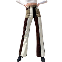 2022 donne all'ingrosso Jeans attillati Pantalones De Mujer pantaloni a vita alta da donna a vita alta gamba larga Slim Fit pantaloni svasati Jeans