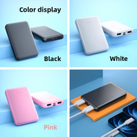 Batterie externe compacte 5W à logo personnalisé, chauffante, portable, 5000mAh, USB Type-C, alimentation mobile pour vêtements, mini, en plastique