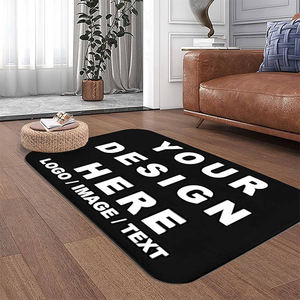 Alfombras hechas a mano de aguacate verde personalizadas Alfombra antideslizante duradera con forma de troquelado Alfombrillas abstractas para interiores - Product Image 6