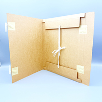 Boîtes d'archives en papier fantaisie et kraft en gros avec fermeture à bande élastique, carton renforcé, taille personnalisée, stockage sécurisé des documents