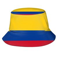 Chapeau de pêcheur à imprimé tendance personnalisé Argentine Mexique Maroc Colombie