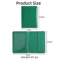 Sampul Paspor Kulit PU Tipis Mewah Portabel dengan Logo Custom, Aksesoris Perjalanan, Tempat Kartu untuk Tiket, ID, dan Kartu Kredit
