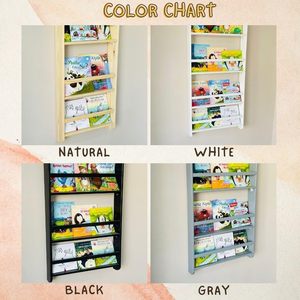 202408 <span class=keywords><strong>livre</strong></span> organisateur fait à la main en bois massif mural <span class=keywords><strong>Montessori</strong></span> enfants étagère 4 niveaux <span class=keywords><strong>livre</strong></span> affichage pour enfants chambre - Product Image 4