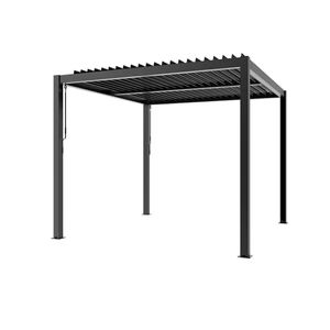 Pergola <span class=keywords><strong>de</strong></span> <span class=keywords><strong>jardin</strong></span> en aluminium blanc premium <span class=keywords><strong>6x3</strong></span>, structure <span class=keywords><strong>de</strong></span> gazebo pour terrasse, <span class=keywords><strong>abri</strong></span> durable à faible entretien - Product Image 3