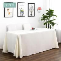 Linge de table personnalisé 100% polyester couleur unie uni hôtel salon nappe couvre fait à la main style moderne pour