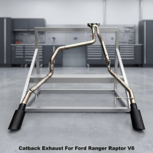 ระบบท่อไอเสีย Vortex Performance สำหรับ Ford Ranger Raptor V6 ปี 2024 แบบไม่มีวาล์ว  ชุดแต่งท่อแคทแบ็ก - Product Image 1