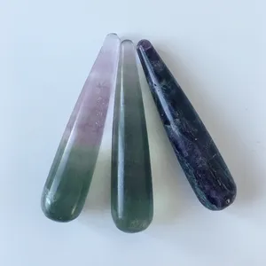 Digitopressione Penna del Bastone Raschiando Fluorite Bacchetta Terapia Bacchetta Ago Strumento di Massaggio