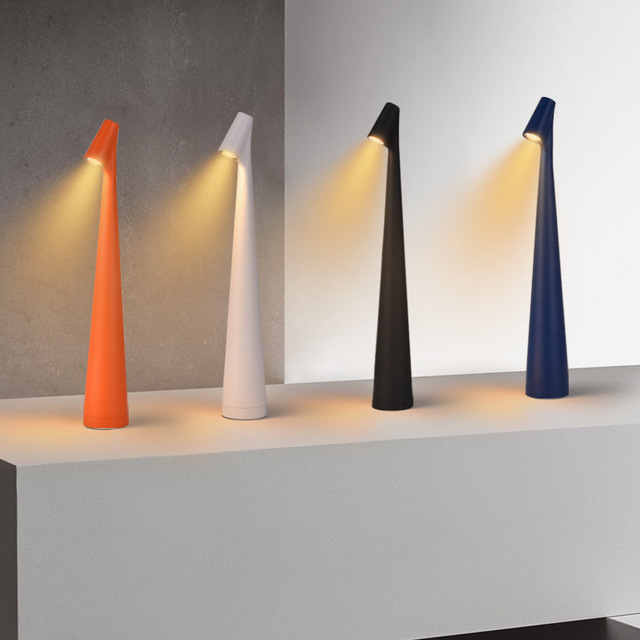 Modern Minimalism Touch Control Battery Powered Charging Desk Lamp High-end Night Light Lighting