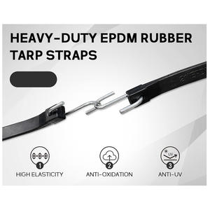 भारी शुल्क आउटडोर रबर टैंप स्ट्रैप पट्टियों के साथ बंजी कॉर्ड - Product Image 4