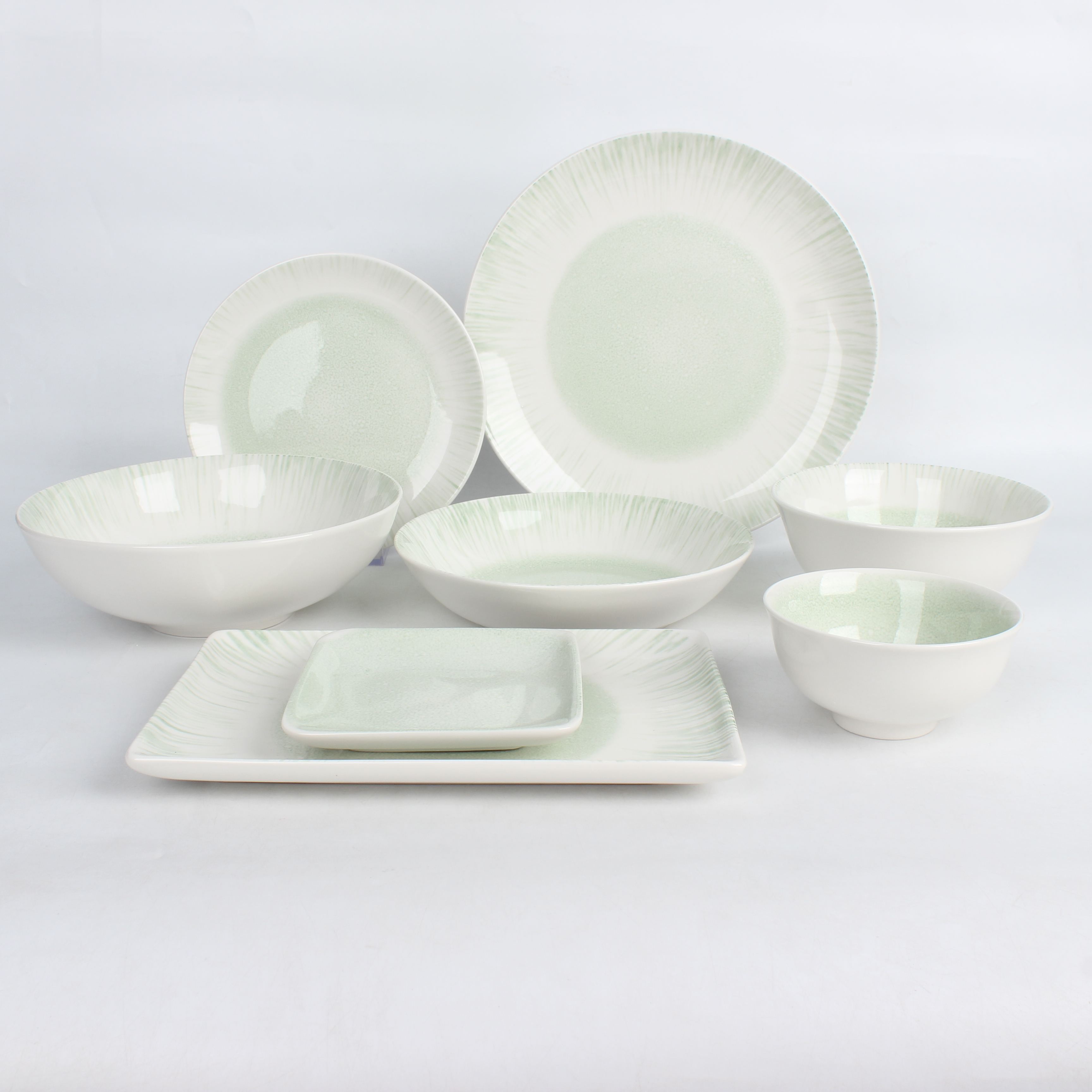 Wholesale Porcelain Dinner Plate Sets Western Porcelain Plate Set
