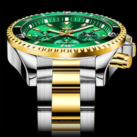 OLEVS 2870 OEM Mens Orologi di Lusso di Sport del Cronografo Impermeabile Data Analogico Al Quarzo orologio da polso da Uomo