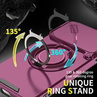 Coque antichoc avec protection d'objectif et support anneau 360° pour Nothing Phone 4a Pro 5G
