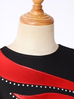 Fabricant de vêtements de danse pour enfants de 6 à 16 ans Stage de danse pour filles sur scène Crop Top Costumes de danse pour enfants