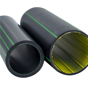 Tuberías de Suministro de Combustible <span class=keywords><strong>CR</strong></span> HDPE de Doble Capa SDR11 Negras con Franjas Verdes, Accesorios de 6/12 m de Longitud para Sistemas Subterráneos de Gasolineras - Product Image 1