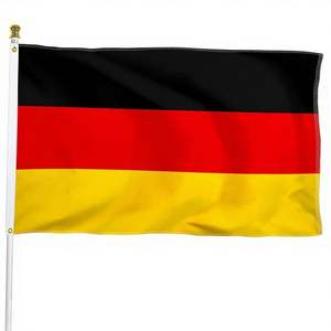 Bandera de Alemania, 3x5 pies, Doble Cara, 3 Capas, Resistente, 100% Poliéster, Anillas de Latón, 4 Hileras de Costuras, Uso Interior/Exterior - Product Image 1