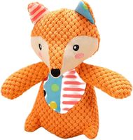 Jouets interactifs pour chiens en peluche douce et durable, écologiques, en forme de petit éléphant et de renard, livraison rapide