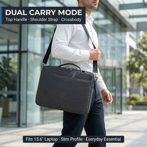 Sac pour ordinateur portable léger et résistant aux chocs de qualité supérieure avec sangle et poignée réglables pour <span class=keywords><strong>Macbook</strong></span> Air Pro 13 15,6 pouces - Product Image 5