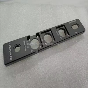 <span class=keywords><strong>Panneaux</strong></span> audio avant en aluminium anodisé noir brossé, usinage CNC personnalisé, services d'amplificateur en aluminium à prix abordable - Product Image 2