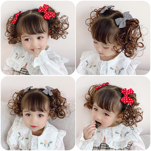 Fermaglio per capelli a fiocco per bambine, estensione per capelli da principessa, estensione per coda di cavallo con fermagli, graziosa forcina per capelli, treccia per bambine - Product Image 3