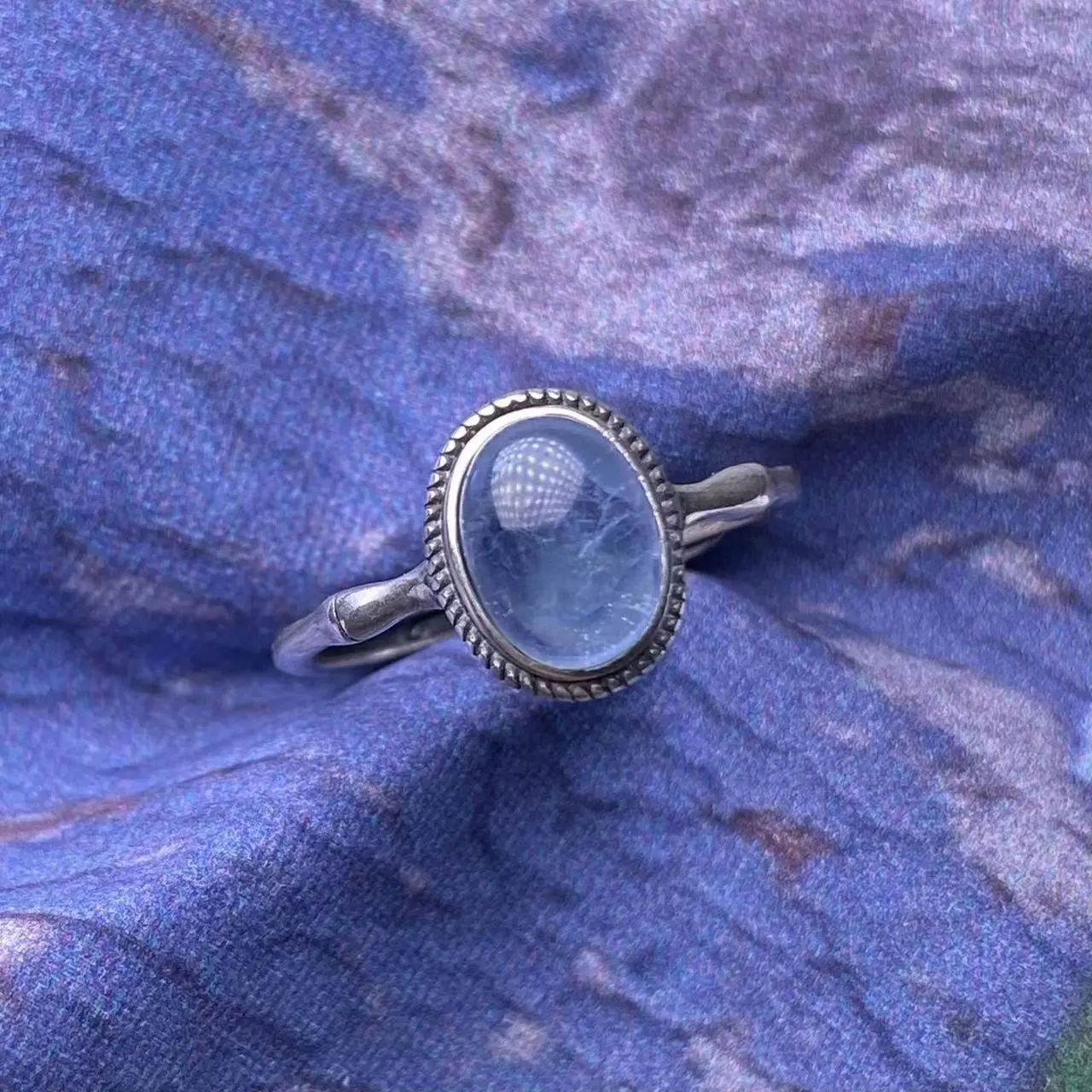 Precio al por mayor joyería de moda aguamarina natural piedra preciosa hecha a mano 925 anillos de banda de plata esterlina para mujeres