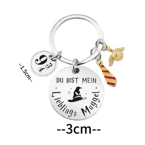 Portachiavi in Acciaio Inossidabile a Tema <span class=keywords><strong>Harry</strong></span> <span class=keywords><strong>Potter</strong></span>, Ciondolo Chiave Magica, Vendita all'Ingrosso - Product Image 5