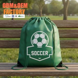 Custom Foldable Waterproof <b>Drawstring</b> <b>Backpack</b> Bags for Gym Traveling Yoga Outdoor Sports Soccer - Product Image 1