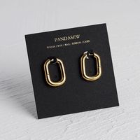 Carte d'affichage de bijoux de mode avec logo personnalisé carte de collier de boucle d'oreille trouée emballage de bijoux étiquettes et cartes