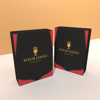 Boîtes d'emballage personnalisées de luxe en carton rigide pour ensemble de verres à liqueur, champagne, whisky, bouteilles de vin rouge, boîte cadeau en papier pour verres