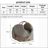 Sac de transport pour chien approuvé par les compagnies aériennes, sac de transport pour chat, chiot, coussin doux, housses de siège de voiture pour chien, sac de transport pour animaux de compagnie