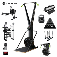Simulateur de ski fitness Hyrox Sled, équipement Hyrox, résistance à l'air pour entraînement aérobie, équipement de gym en acier premium