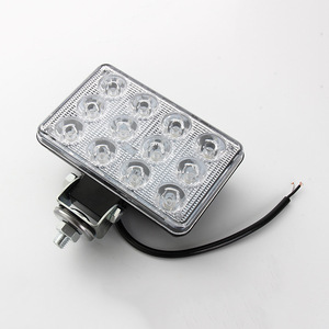 Feux de voiture LED 5 pouces, 12 LED carrées, 6000K, 55W, 12V, universels, pour camions, véhicules de chantier, feux antibrouillard - Product Image 1