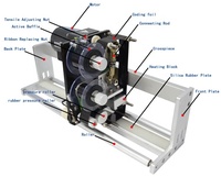 Codeur de Date synchrone HP-241, machine de codage de ruban, machine d'impression à 3 lignes