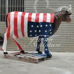 Sculpture d'animal de grande taille sur mesure de style occidental, statue de vache des Highlands grandeur nature pour l'extérieur, <span class=keywords><strong>à</strong></span> <span class=keywords><strong>vendre</strong></span> - Product Image 6