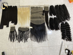 Mechones rectos de un solo donador, extensiones de cabello natural vietnamita con encaje transparente y doble estiramiento - Product Image 6