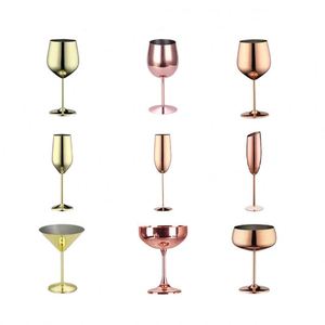 Copas de Vino Irrompibles de Acero Inoxidable de Color, Estilo Europeo, Capacidad de 200-500 ml, Opción de Logotipo Personalizado - Product Image 1