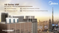 Système de refroidissement Midea Single Cool VRF 90HP, cascadeable, protection IP55, résistant à la chaleur extrême 55°C
