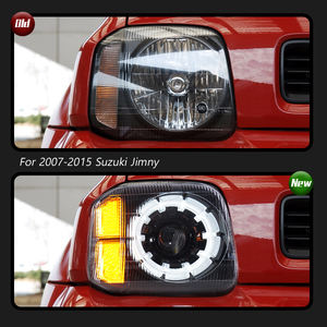 For 2007-2015 Suzuki Jimny Headlight Assembly <b>LED</b> Lens Conversion Kit with Daytime <b>Running</b> <b>Lights</b> Turn Signals 12V New - Product Image 4