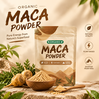 Poudre de Maca Biologique Marque Blanche, Supplément Herbal Végétal, Sachet Refermable pour le Bien-être Quotidien, Vitalité Naturelle et Soutien Énergétique