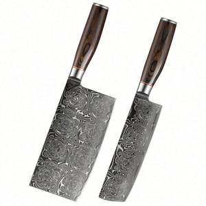 Couteau professionnel à manche unique de 8 pouces pour la cuisine à domicile Couteau de chef en acier damas 67 couches - Product Image 1