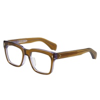Nouvelles lunettes de myopie unisexe de style punk européen et américain, monture épaisse, forme originale, vert nuit, haute brillance, anti-radiation