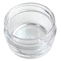 Vente en gros de pots en plastique de 250 ml (8 oz) transparents, blancs, ambrés, noirs avec couvercles dorés ou argentés