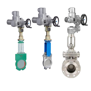 Nouveaux et originaux actionneurs électriques <span class=keywords><strong>LE</strong></span> Linear Thrust Units et multi-tours standard SA 14.2 AUMA avec vanne à guillotine - Product Image 2