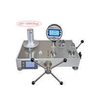 Comparateur de pression à piston à poids mort numérique HSIN1000, calibrateur de pression hydraulique 1000 bar