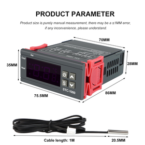 STC-1000 OEM Temperature <b>Control</b> Switch Heating <b>Thermostat</b> LED Display 0.1C Resolution for Seafood - Product Image 3
